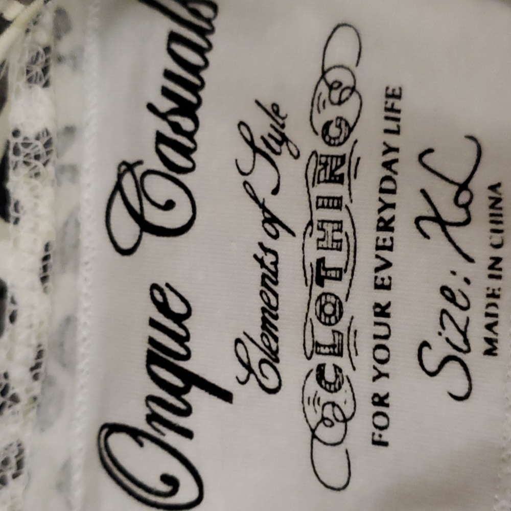 Onque Zebra Print Button Front Top Size Xl - image 7